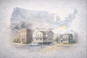 Illustration highlighting U.S. states that require minimum insurance coverage.