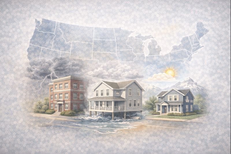 Illustration highlighting U.S. states that require minimum insurance coverage.